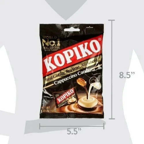Kopiko Coffee & Cappuccino Candy Variety Pack Hard Coffee Candy (Pack of 8) gallery