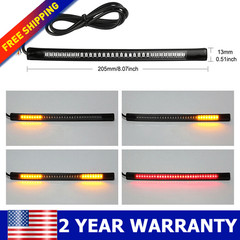 Waterproof Motorcycle LED Strip Underbody Lights 48-3528 SMD Amber Red Universal