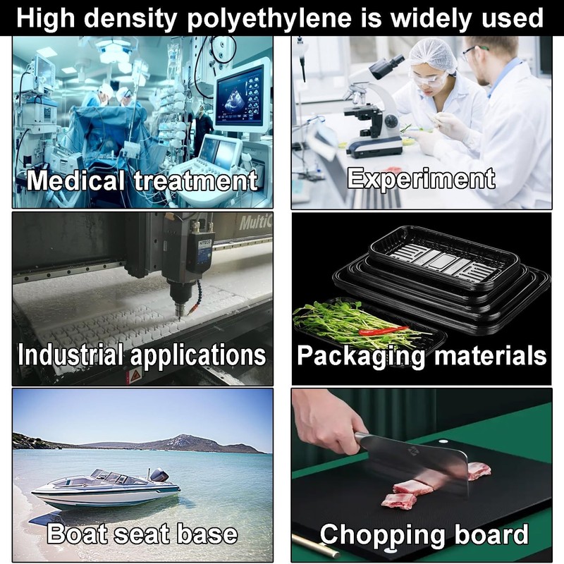 High-Density Polyethylene (HDPE) Plastic Sheet 1/8" Thick 12" X 16"- Black HD... gallery