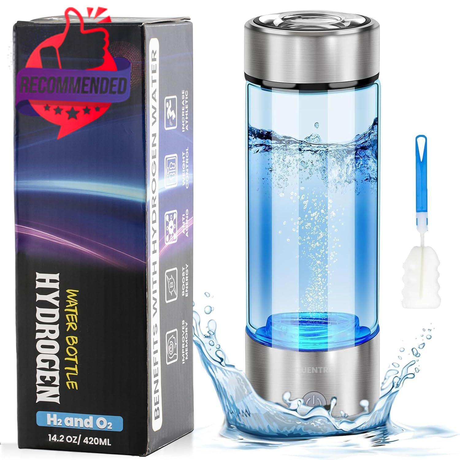 PORTABLE HYDROGEN WATER BOTTLE GENERATOR 15 OZ RECHARGEABLE IONIZER gallery