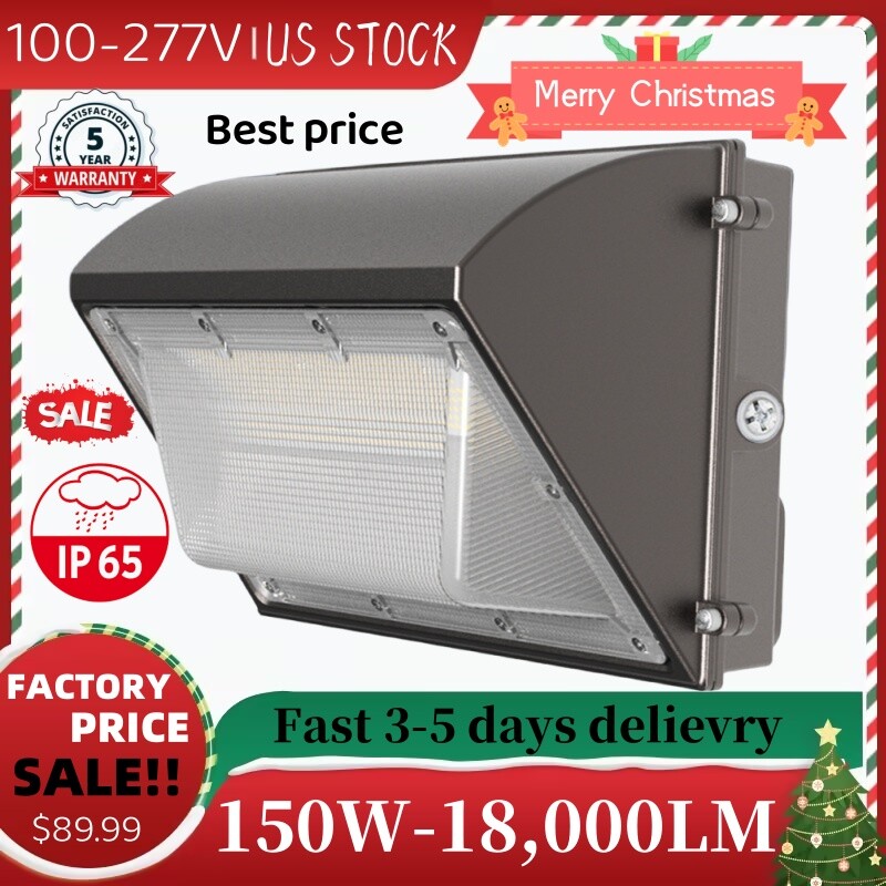 150W LED Wall Pack Light Commercial Security Area Lighting for Building Workshop gallery