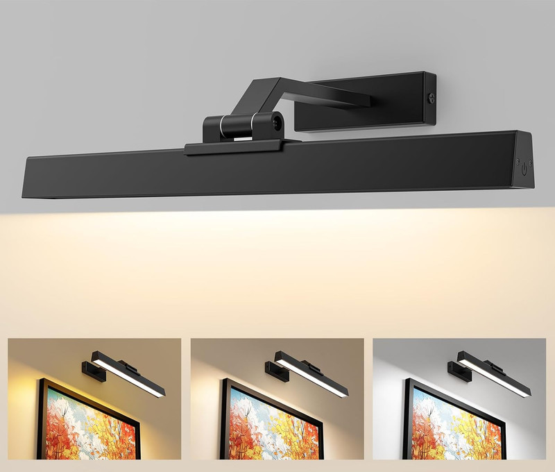 Picture Lights for Wall, Battery Operated Picture Light 16In Gallery Light fo... gallery