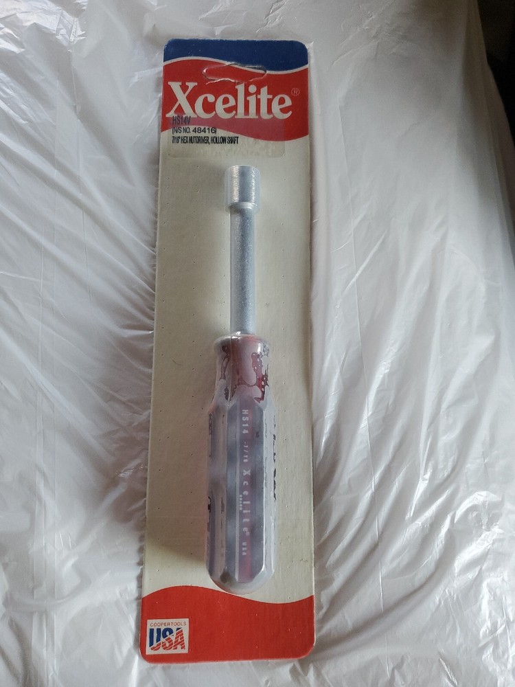 XCELITE HS14V 7/16" HEX NUTDRIVER HOLLOW SHAFT HS12 NEW FREE SH MADE IN USA