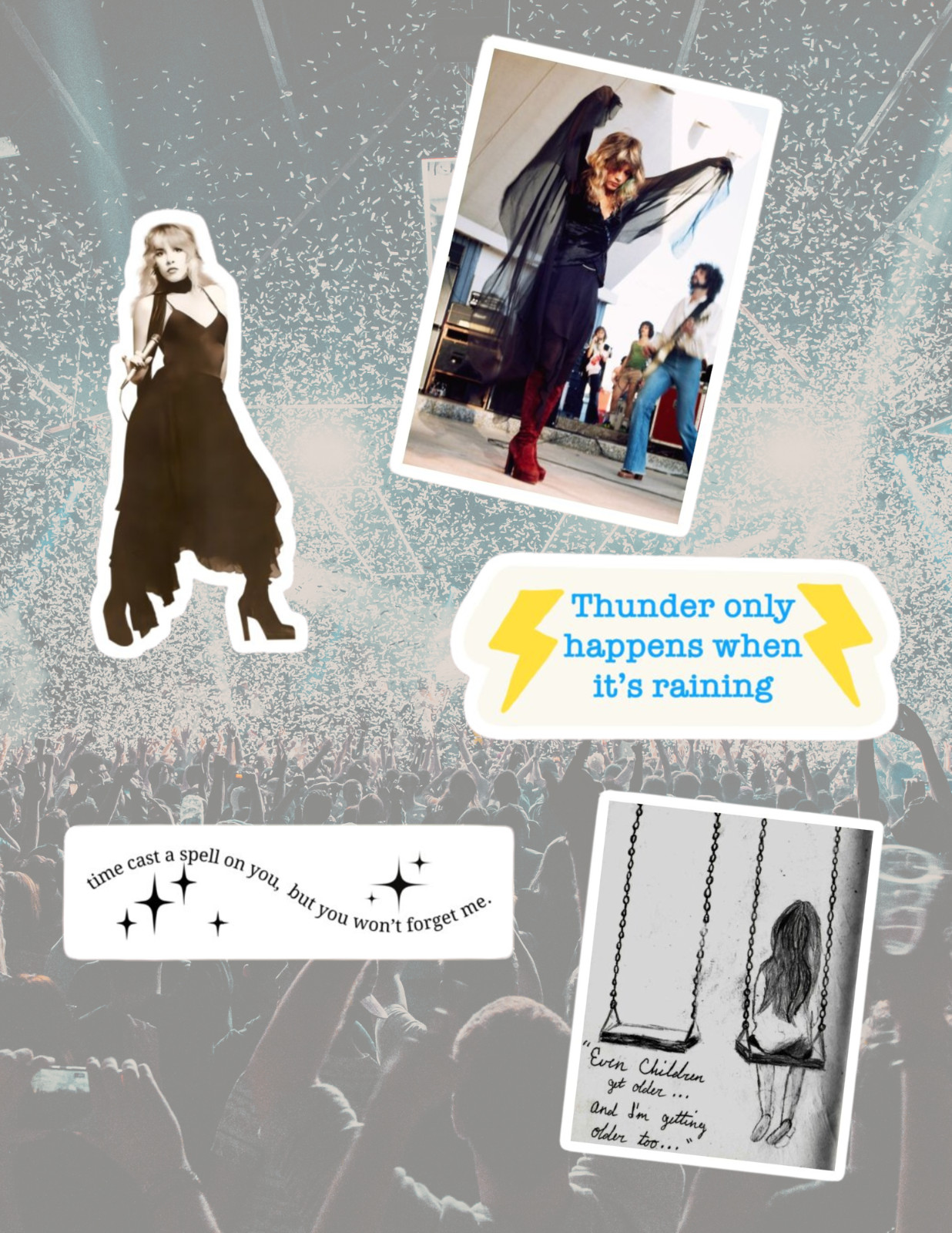 Stevie Nicks 5pc Sticker Pack gallery