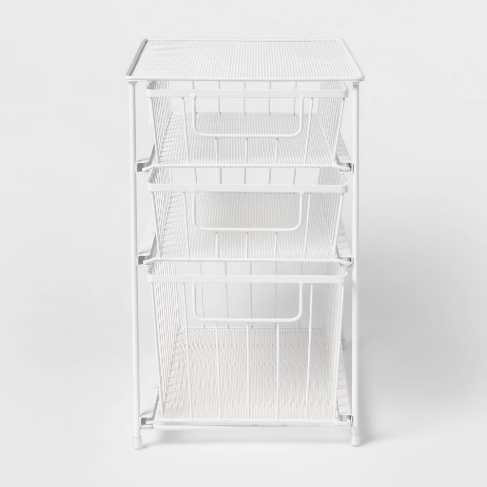 3 Tier Drawer Organizer Matte White - Brightroom gallery