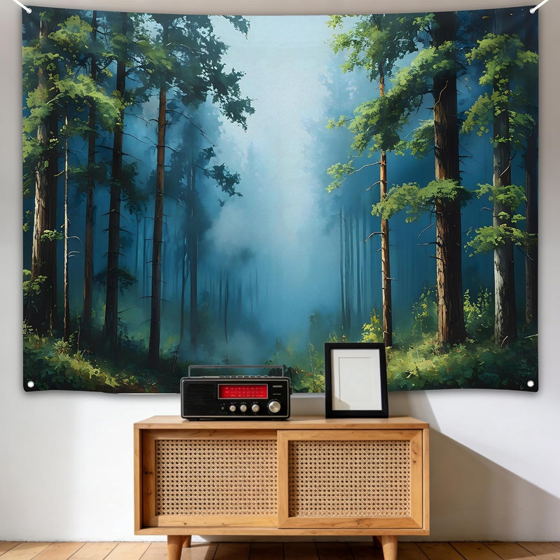 Forest Tapestry Decoration Magic Tapestry for Home Decor Landscape Living Room B gallery