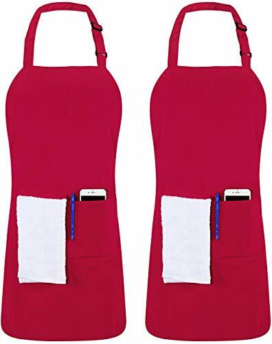 Utopia Kitchen Adjustable Bib Apron (2-Pack) Water Oil Resistant Chef Aprons gallery