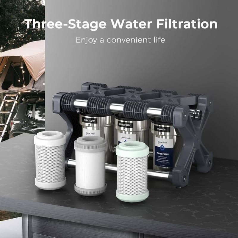 Glacier Fresh Replacement for Technology RV Water Filtration System 3-Stage RVWP gallery