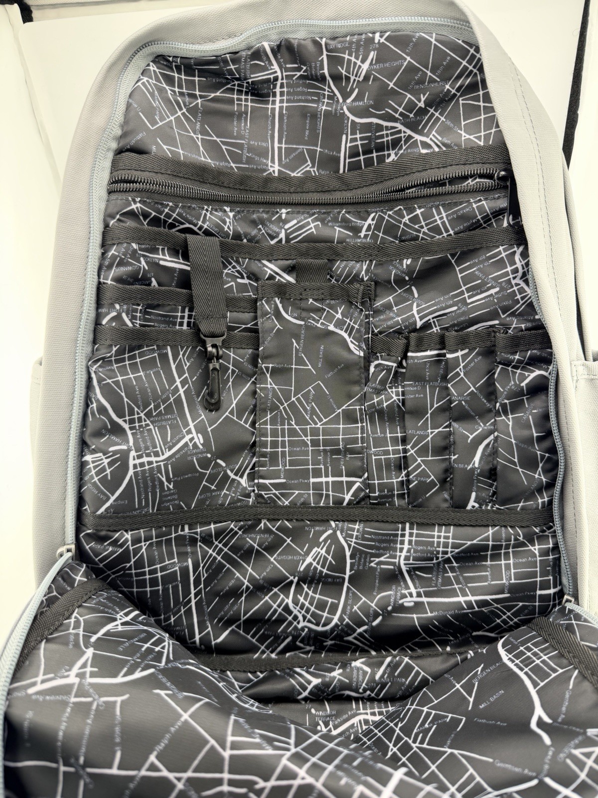 State Brand Grey Backpack Medium Sized With Synchrony Logo On Front 5