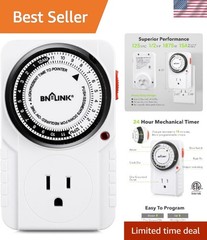 Compact 24-Hour Timer with 48 Settings – Ideal for Hydroponics & Indoor Lighting