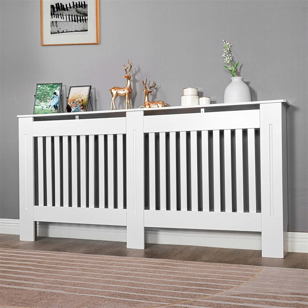 Premium Large 36 inch Tall Radiator Cover Bar Wall Cabinet MDF Grill Shelf Guard gallery