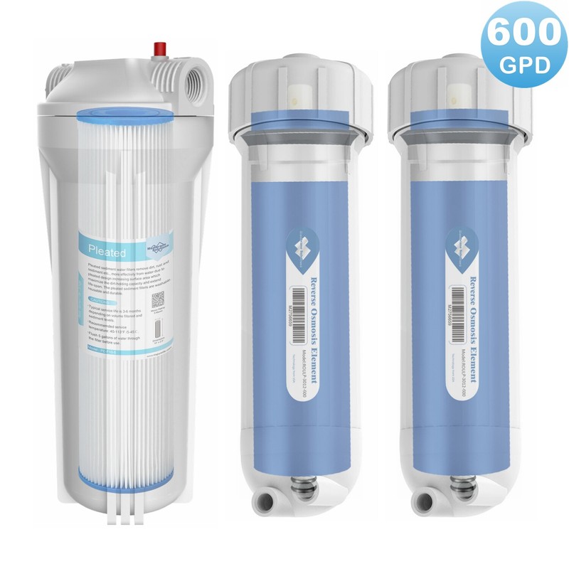600 GPD RO Membrane Maple Syrup Reverse Osmosis System Sediment Filter Housing gallery