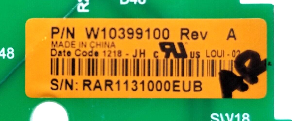 (Same Day Ship) Whirlpool Washer Control W10399100 Warranty gallery