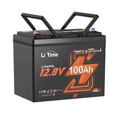 LiTime 12V 100Ah Group 24 Bluetooth Self-Heating LiFePO4 Lithium Battery For RV