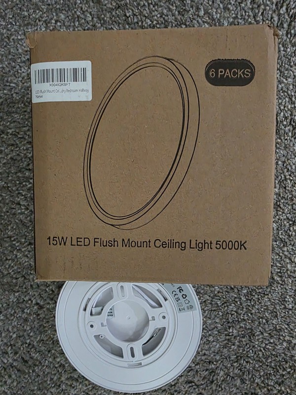 7 Inch LED Flush Mount Ceiling Light Fixture, 15W 1600LM, Super Slim (6PACKS) gallery