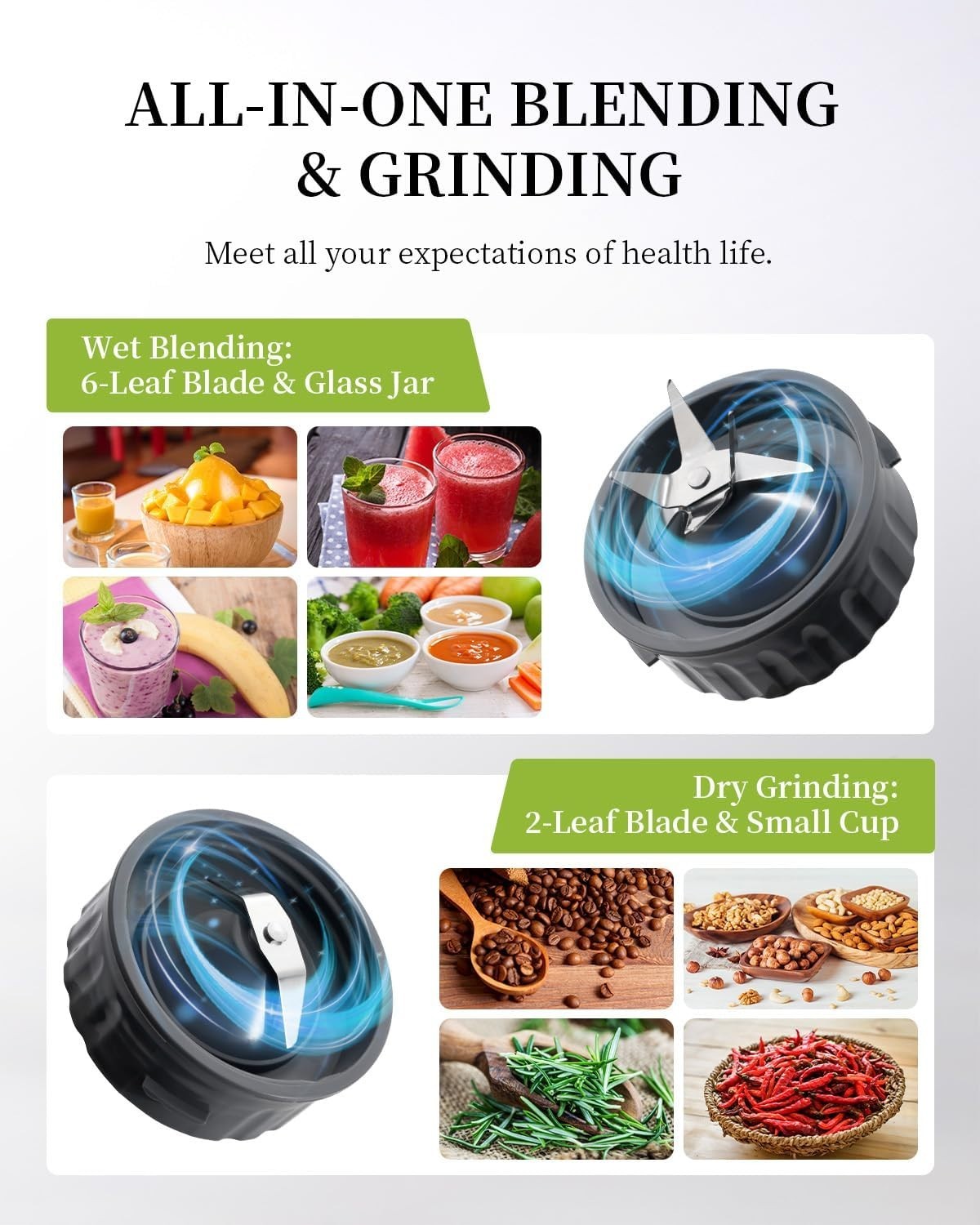 Licuadoras para Smoothies, Licuadora para Smoothies con Jarra de Vidrio de 1,5 l gallery
