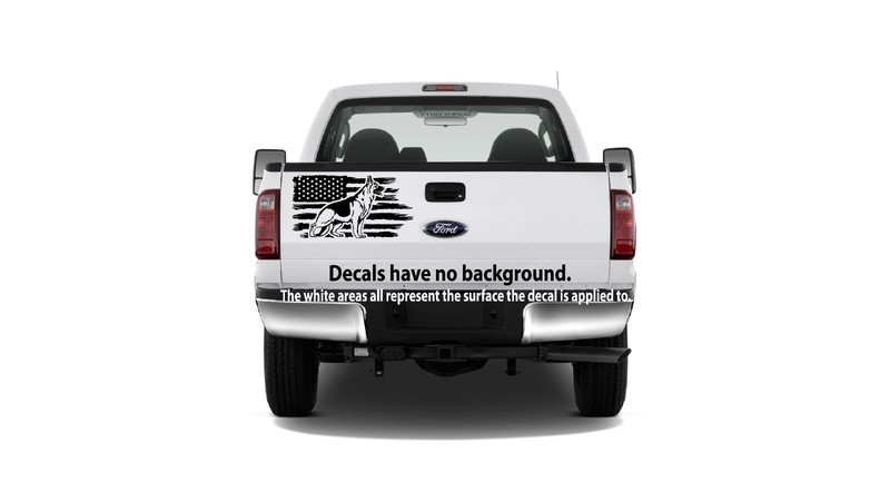 Distressed American Flag German Shepherd Dog Puppy USA Patriot Decal Sticker #5 gallery