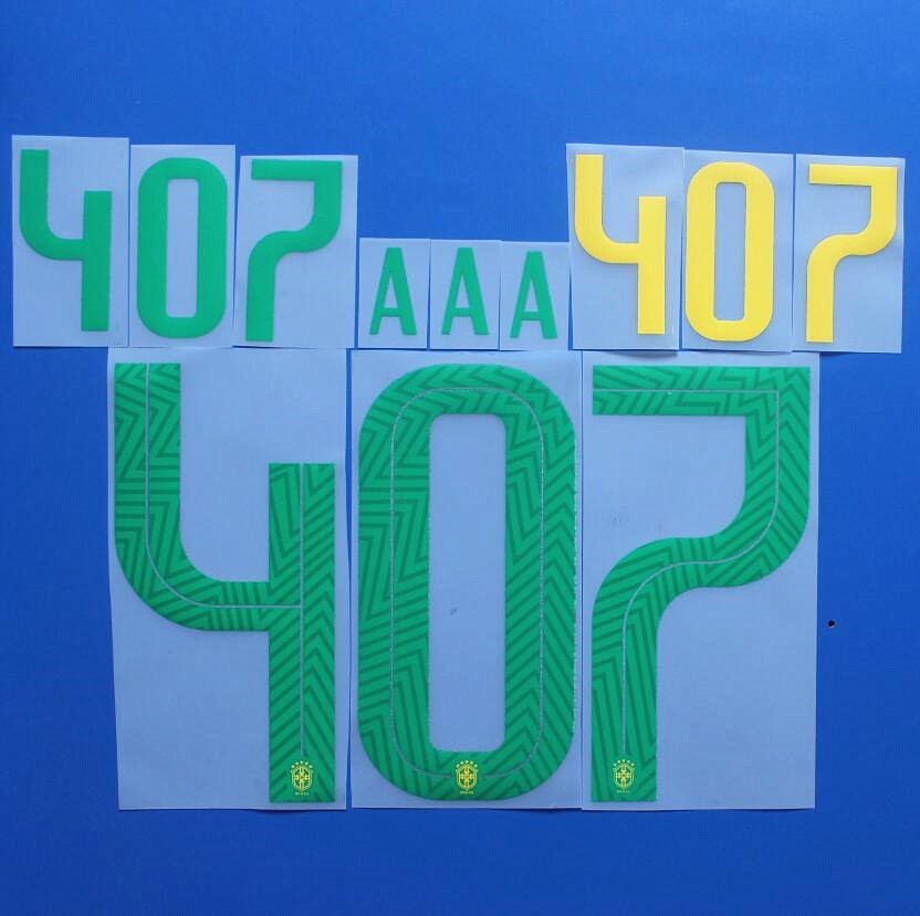 2018 Brazil Name Number Personalise Customise Player Size Nameset Print gallery