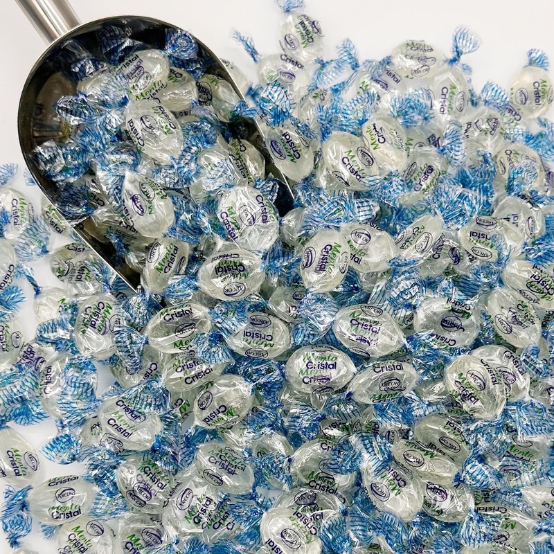 Crystal Candy Hard Mints - 2 Pounds (Approx. 200 Pieces) Arcor Blue Crystal M... gallery