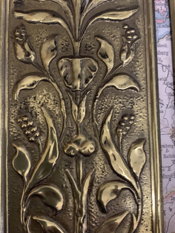 Reclaimed Solid Brass Door Finger Plates Antique brass re finish Oblong 1 gallery