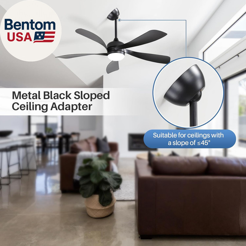 Ceiling Fan Slope Ceiling Kit for Slopes up to 45 Degrees, Sloped Ceiling Fan Ad gallery