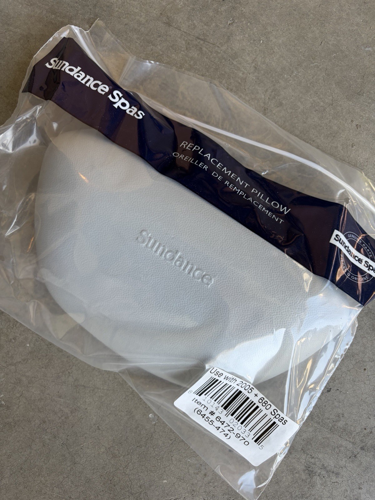 Sundance Spas Replacement Spa Pillow Gray for 2005+ 680 Series 6472-970 6455-474 gallery