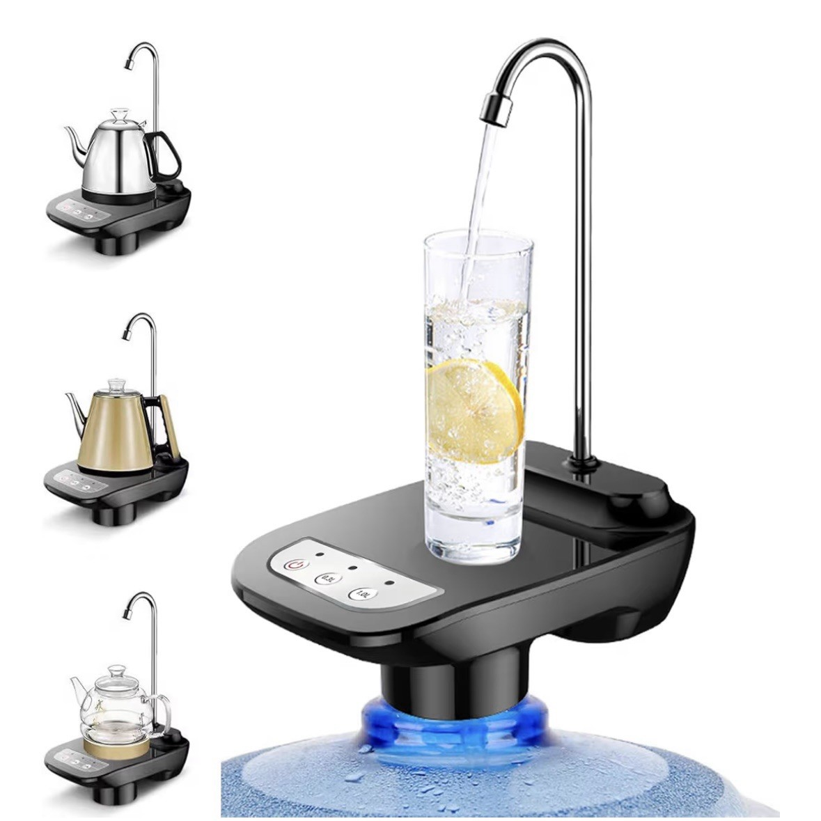 1-5 Gallon Drinking Water Dispenser Pump, Electric Automatic Black, Christmas gallery
