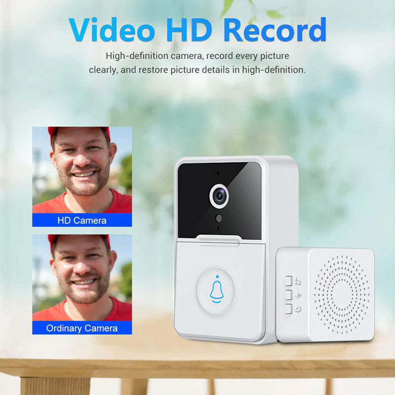 Wireless Security Smart WiFi Doorbell Intercom Video Camera Door Ring Bell Chime gallery