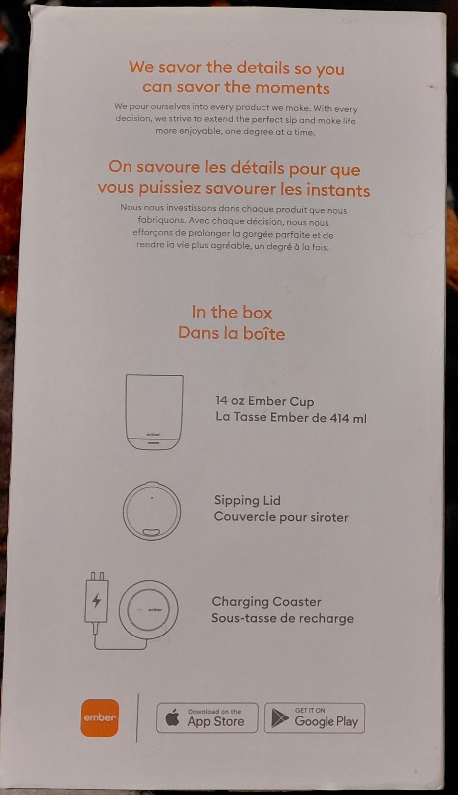 EMBER 14Oz. Black Temperature Control Heated Smart Cup Coffee Mug gallery