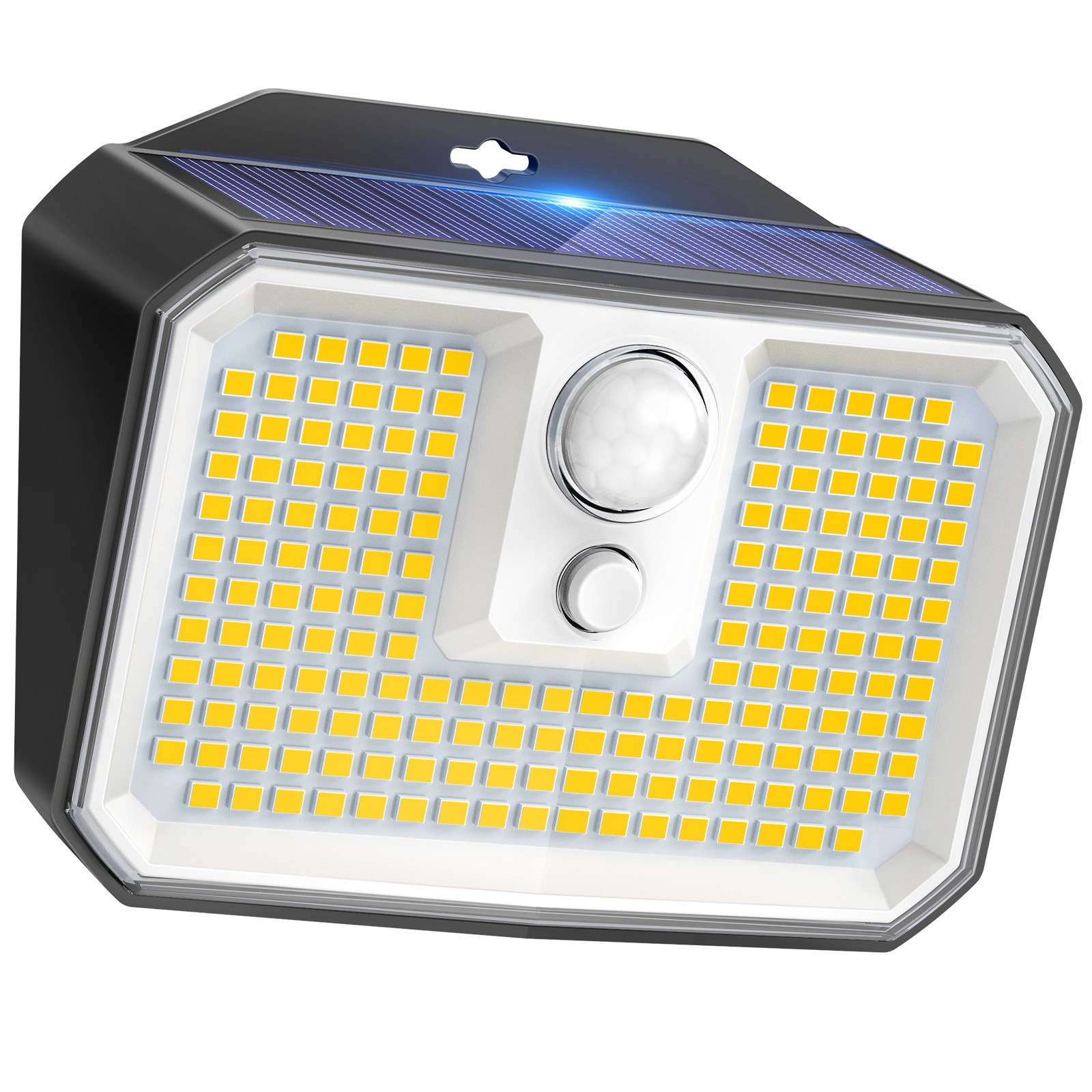 CLAONER Solar168 LED Lights Outdoor PIR Motion Sensor Security Garden Wall Lamp gallery