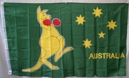 Boxing Kangaroo Flag 4x6ft Australia Flag Aussie Oz Australian Kangaroo gallery