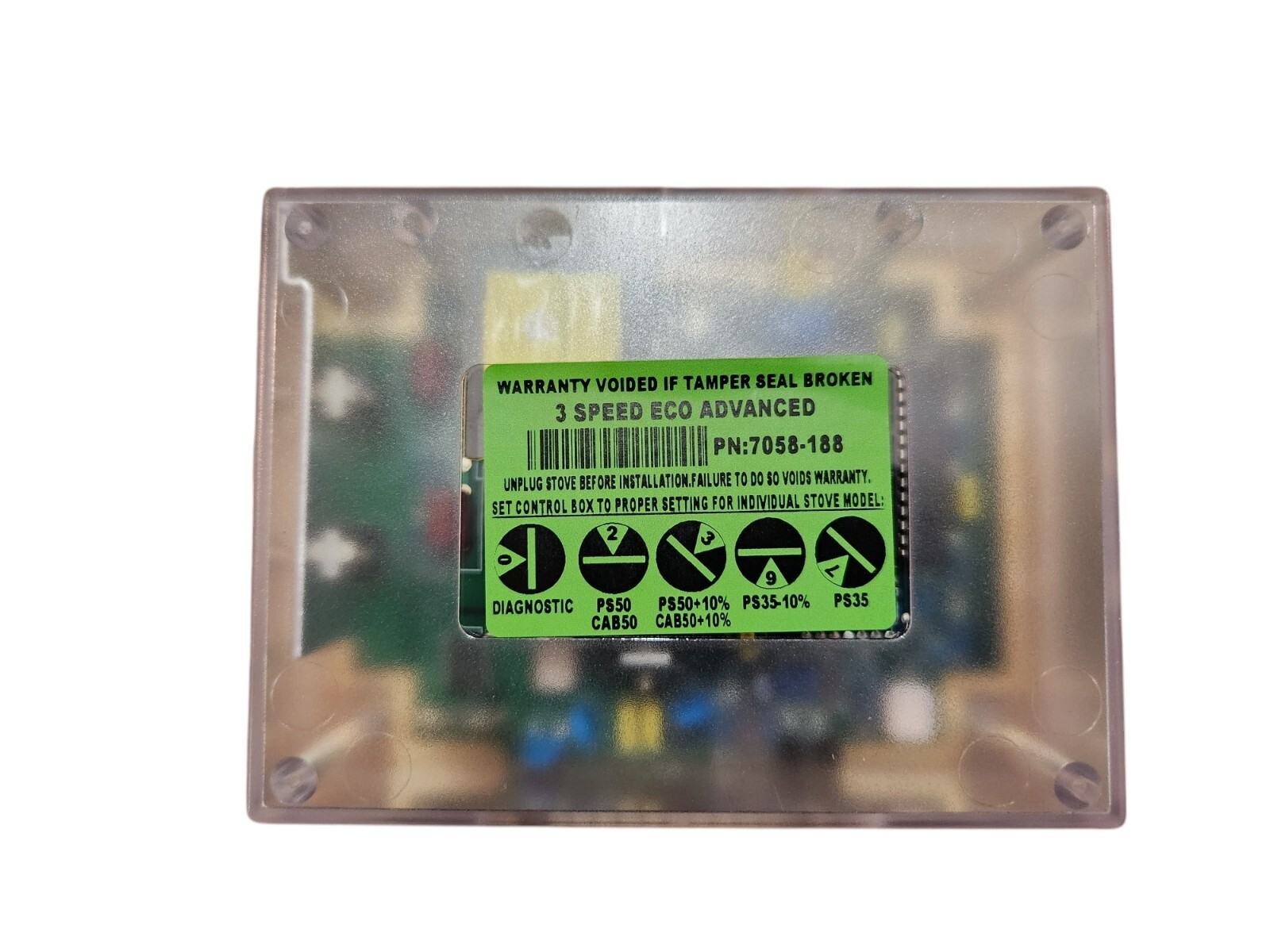 Heatilator EcoChoice PS35, PS50, CAB50 Control Box Circuit Board SRV7058-188 gallery