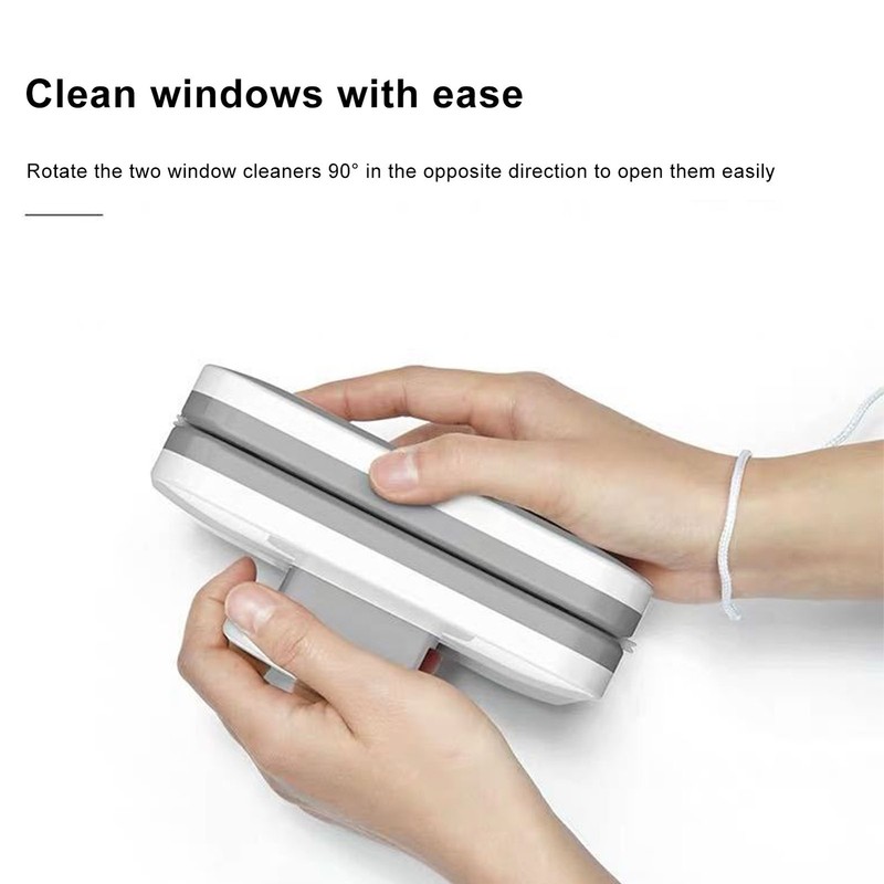 Double Sided Magnetic Window Cleaner Glass Wiper Cleaning for 3 to 10mm Glasses gallery