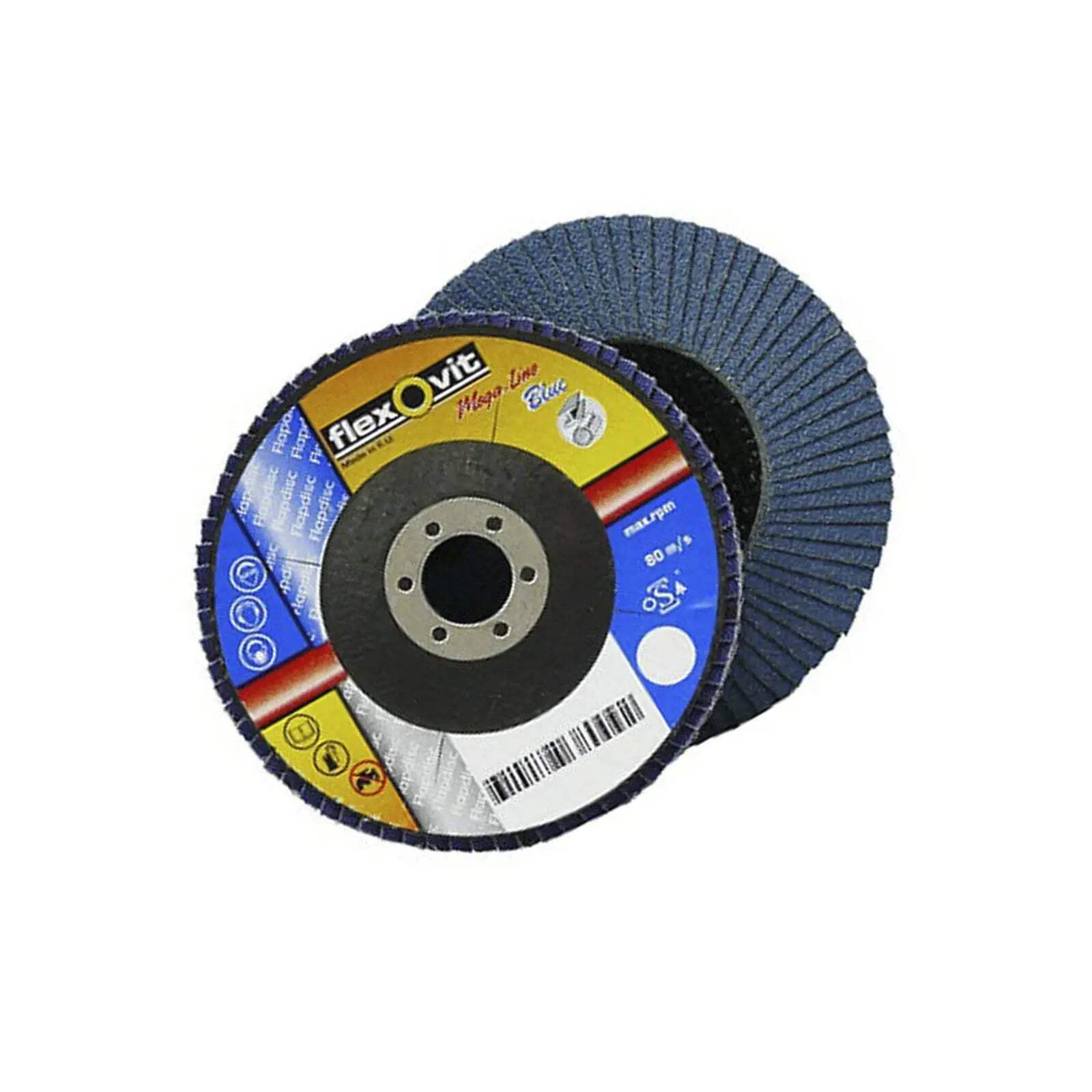 FlexOvit Megaline Flap Disc 115x22.23mm 80m/s Z80 9801080 gallery