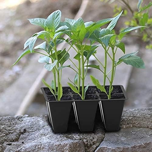 30 Pack 6-Cell Seed Starting Tray for Seedlings, Plant Starter Trays with New gallery