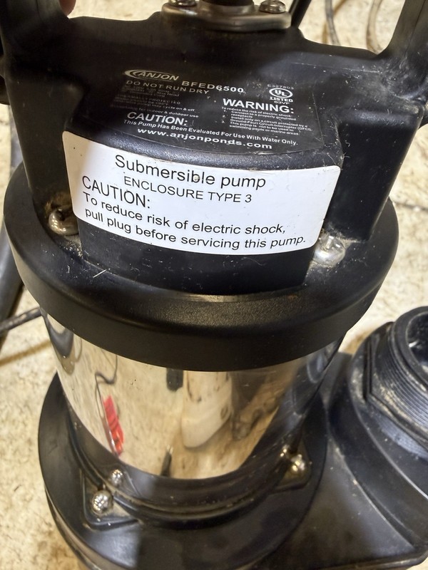 Anjon Big Frog BFED6500 Submersible Pump 6,500 GPH RELIABLE DURABLE ECO-DRIVE gallery