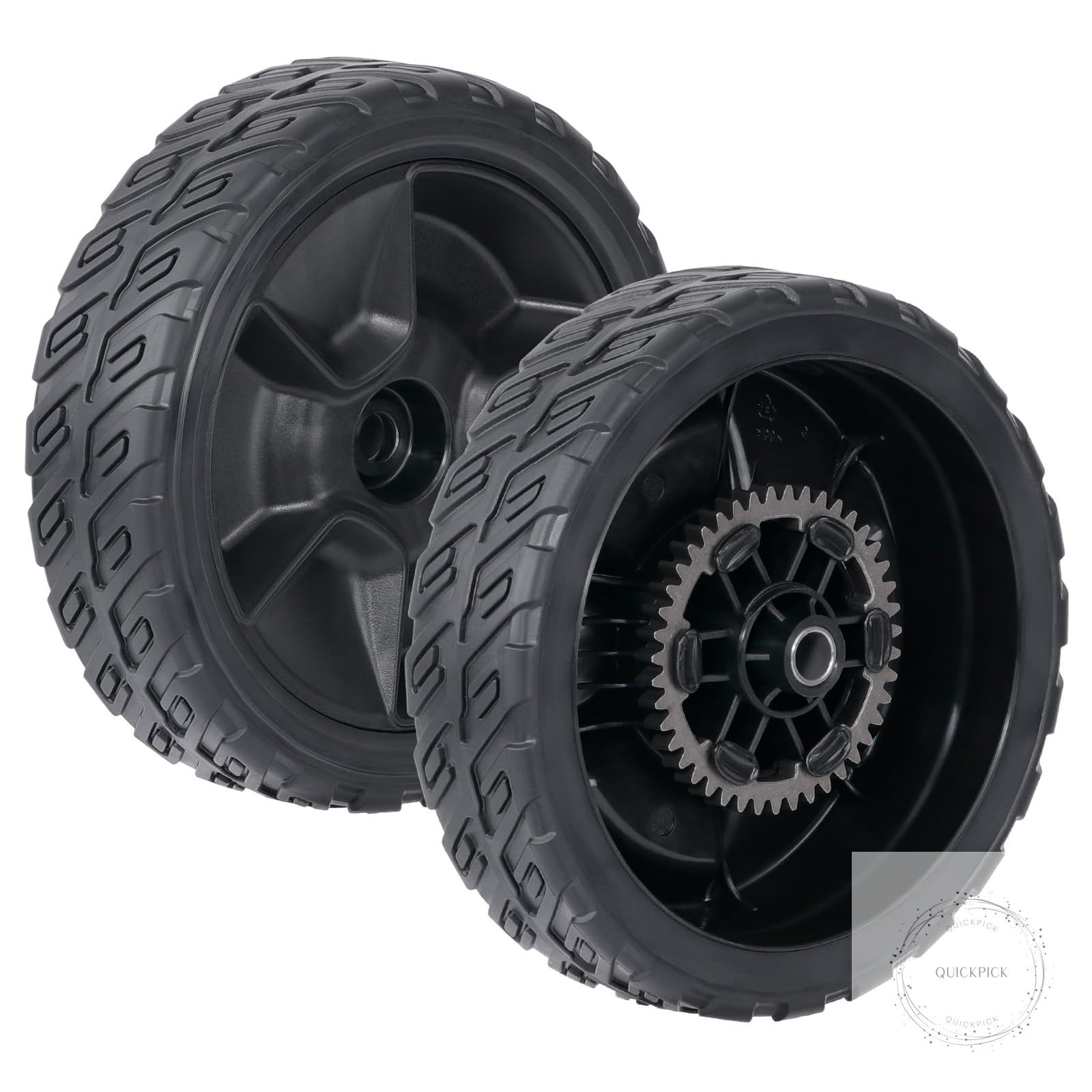 HRN216 Lawn Mower Rear Drive Wheels Kit 2 Pcs 8" Back Wheels Replace for 42710 gallery