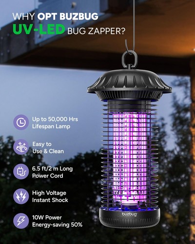 LED Bug Zapper Indoor Outdoor, Up to 50000 Hrs Lifespan Lamp, Energy Saving &... gallery