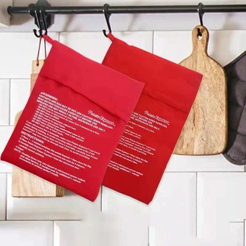 2 Pack New Potato Microwave Cooker Bags 4 Minutes Fast Quick Reusable Washable* gallery