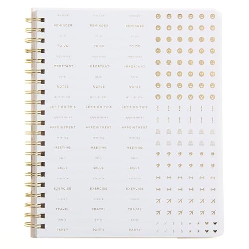 russell+hazel 2025-2026 Weekly Planner, Spiral Bound Blush Floral with Gold gallery