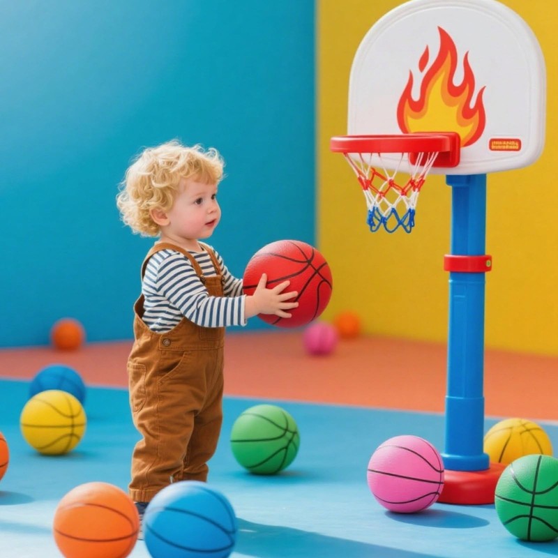 INTOWIND Mini Basketballs 3 Pack - 7inch Small Basketball Size 3 7", Orange gallery