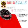 2-in-1 Analog & Digital Bathroom Scale 400lb Tempered Glass Large Display Red gallery