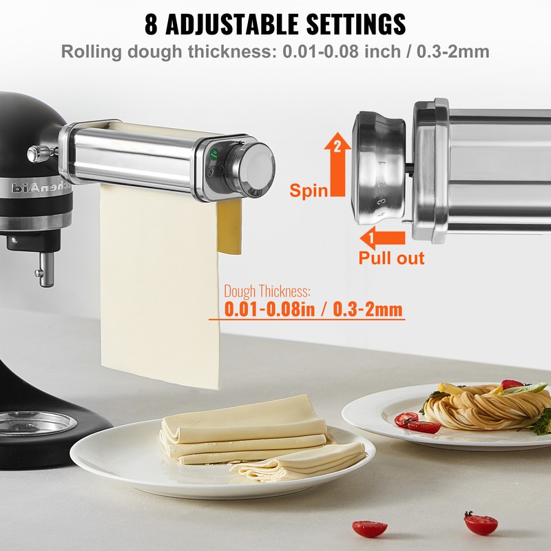 VEVOR 1pc Pasta Attachment for KitchenAid Stand Mixers Pasta Roller Cutter gallery