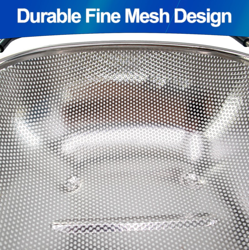 Stainless Steel Colander Expandable Strainer Fine Mesh Basket - 6 Quarts Kitchen gallery