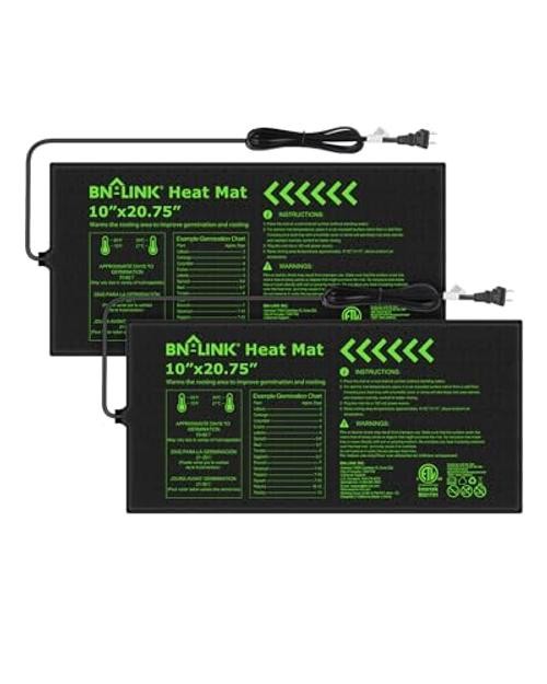 Durable Seedling Heat Mat for Seed Starting 10" x 20.75", 2 Pack 10x20 2 Pack gallery