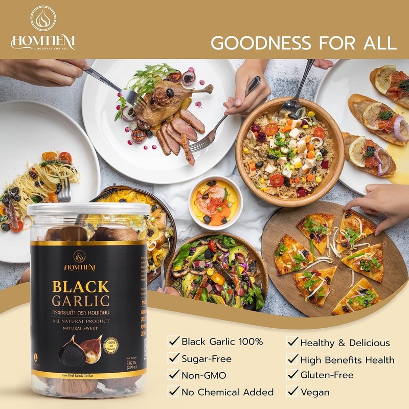 Whole Black Garlic - 90 Days Fermented, Antioxidants gallery
