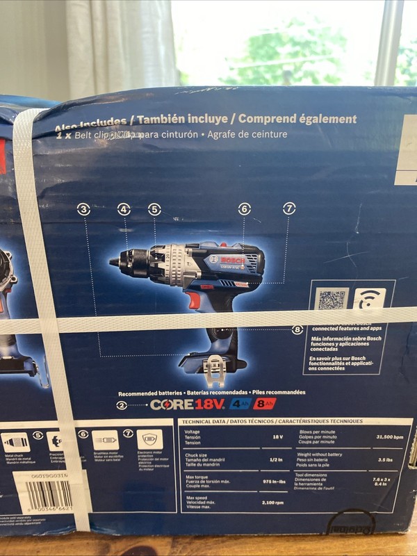 Bosch 1/2-in 18-volt Variable Speed Brushless Cordless Hammer Drill GSB18V-975CN gallery