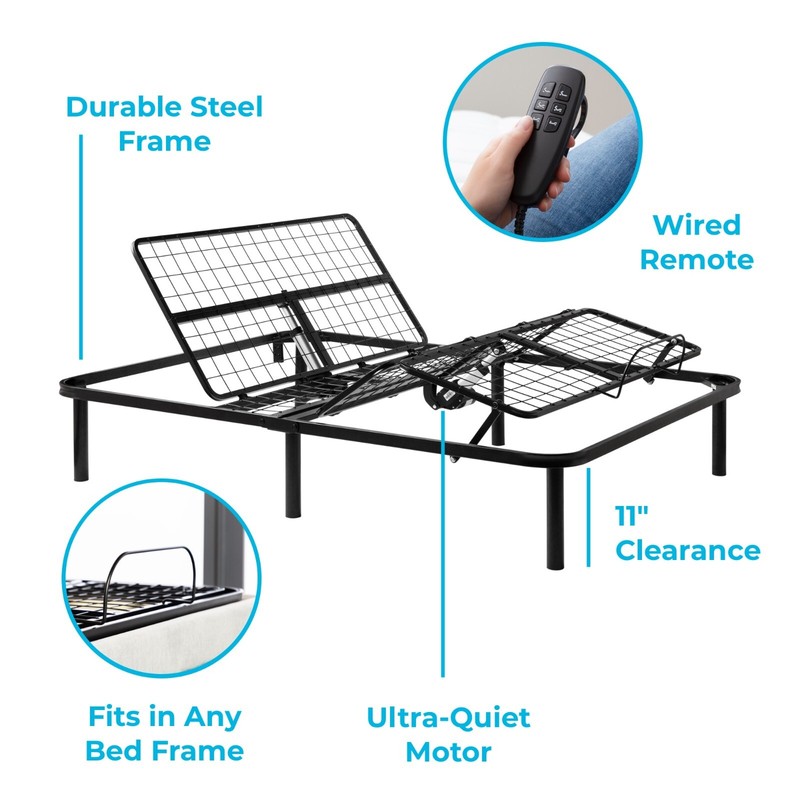 Linenspa Adjustable Base - Bed Frame with Independent Head and Foot Incline gallery
