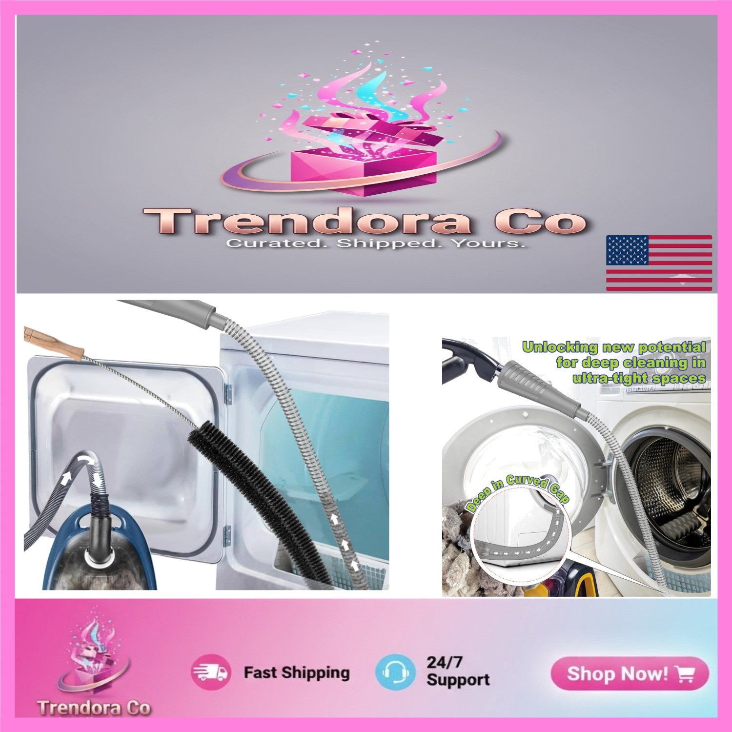 Versatile Lint Remover Kit with 33-Inch Hose: Keep Your Dryer Safe & Efficient gallery