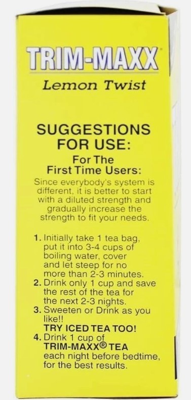 Diet Trim-Maxx Tea Lemon, 60 Count gallery